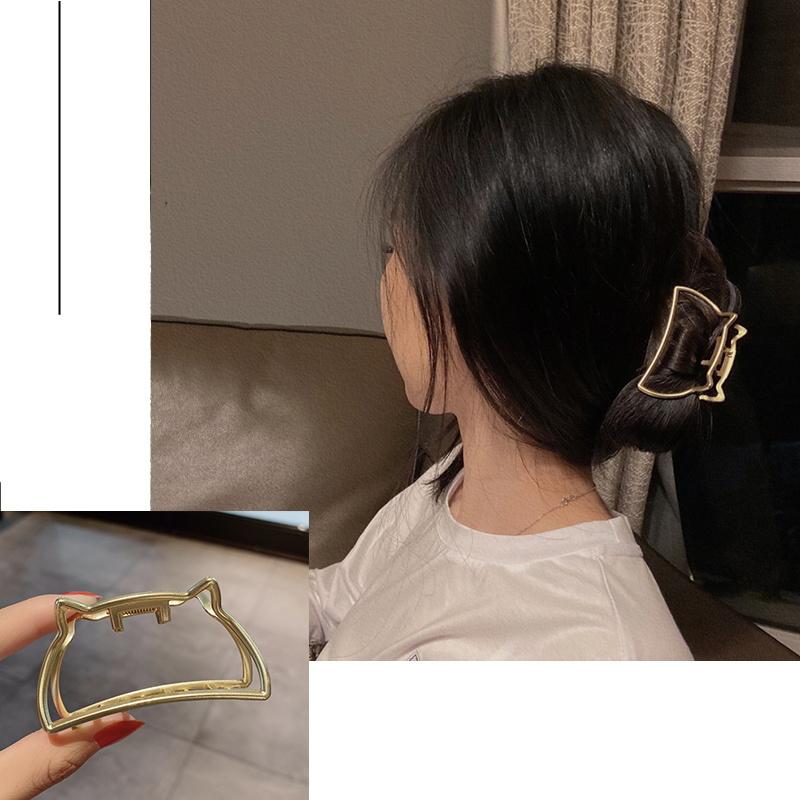 New Metal Claw Clip for Women Gold Geometric Hair Claw Large Size Headband Hairpin Claw Clip Hair Crab Hair Accessories
