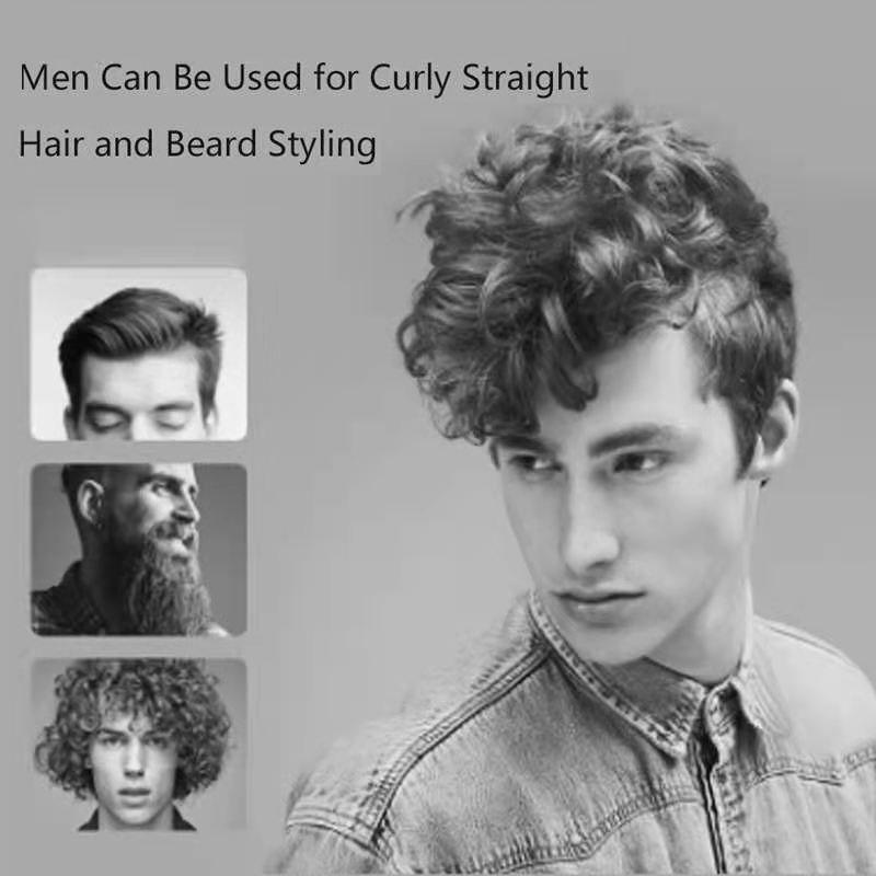 Curling Iron Hair Straightener Small Flat Iron for Short Hair Hair Curler Beard Thin Pencil Flat Iron Titanium Travel