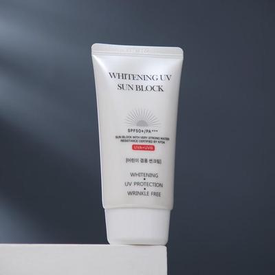 Crema solare schiarente UV SPF50 PA+++, Kbeauty, cosmetici coreani, campione