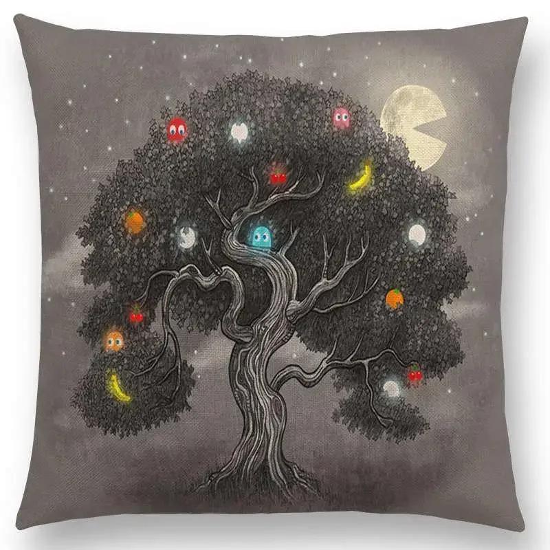 Newest Cute Little Ghost Sailboat Whale Ocean Deer Bear Diver Prints Cushion Cover Sofa Throw Pillow Case