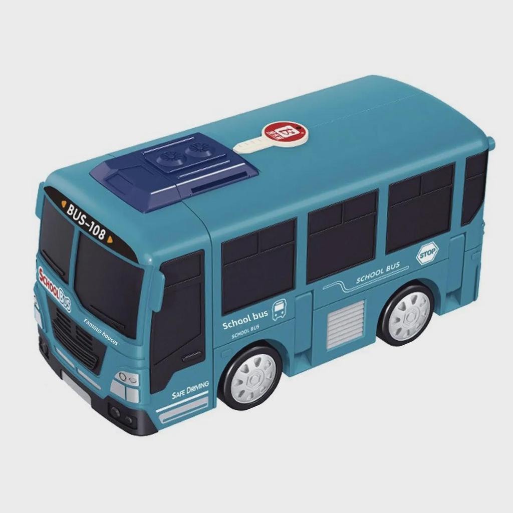 Baolexing 5811 Children's Educational Steering Wheel Toy - Transformable Bus Design for Boys