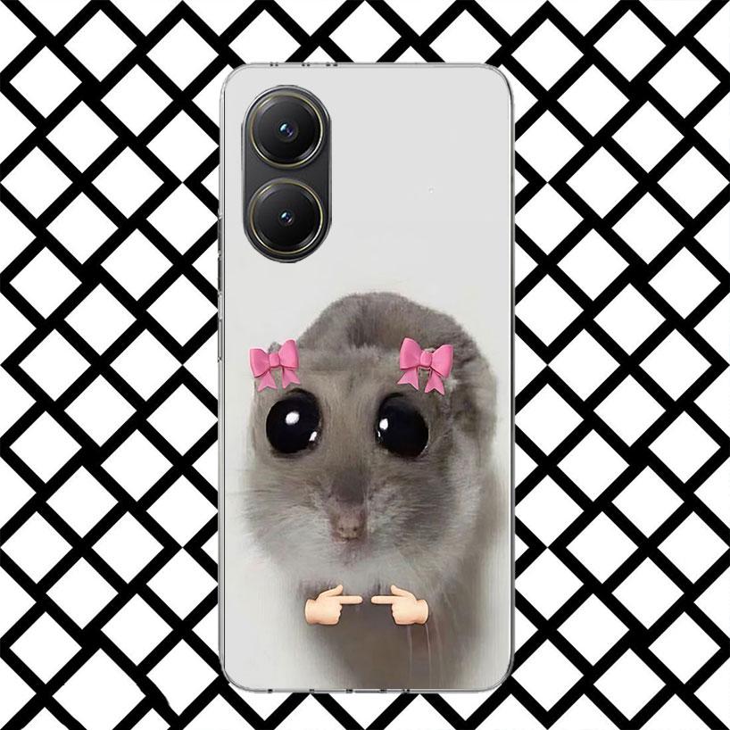 

Funny Sad Hamster Meme Phone Case for Xiaomi Poco F7 Ultra X7 X6 X5 Pro X4 Gt M8 M7 Redmi 15 15C 13 13C 12 12C Soft Cover Fundas Redmi 15C 4G