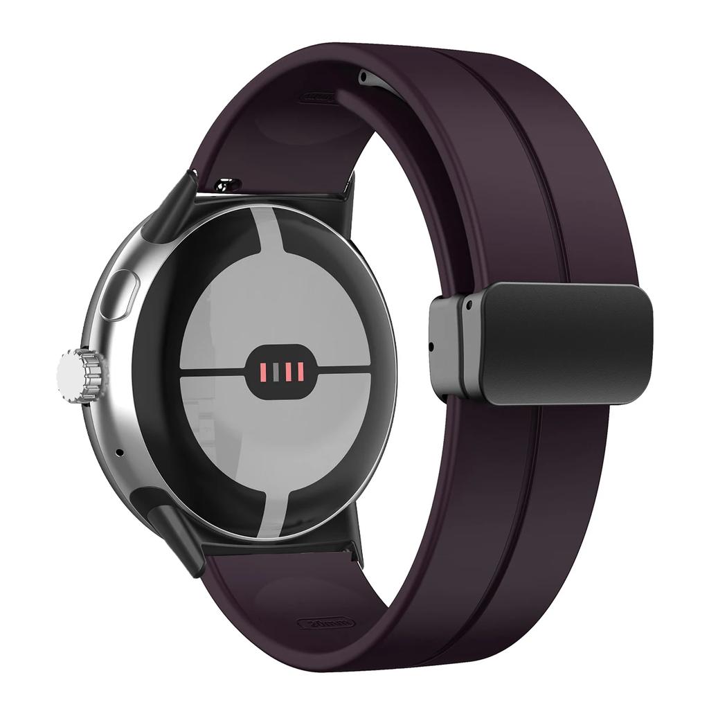 NEW Silicone Strap for Google Pixel Watch 3 45mm Band for Google Pixel Watch 1 2 3 41mm Magnetic Wristband Bracelet Accessories