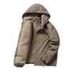 Winter Velvet Thickened Deck Tooling Cotton-padded Jacket Men's Hooded Cotton-padded Jacket Casual Jacket Men