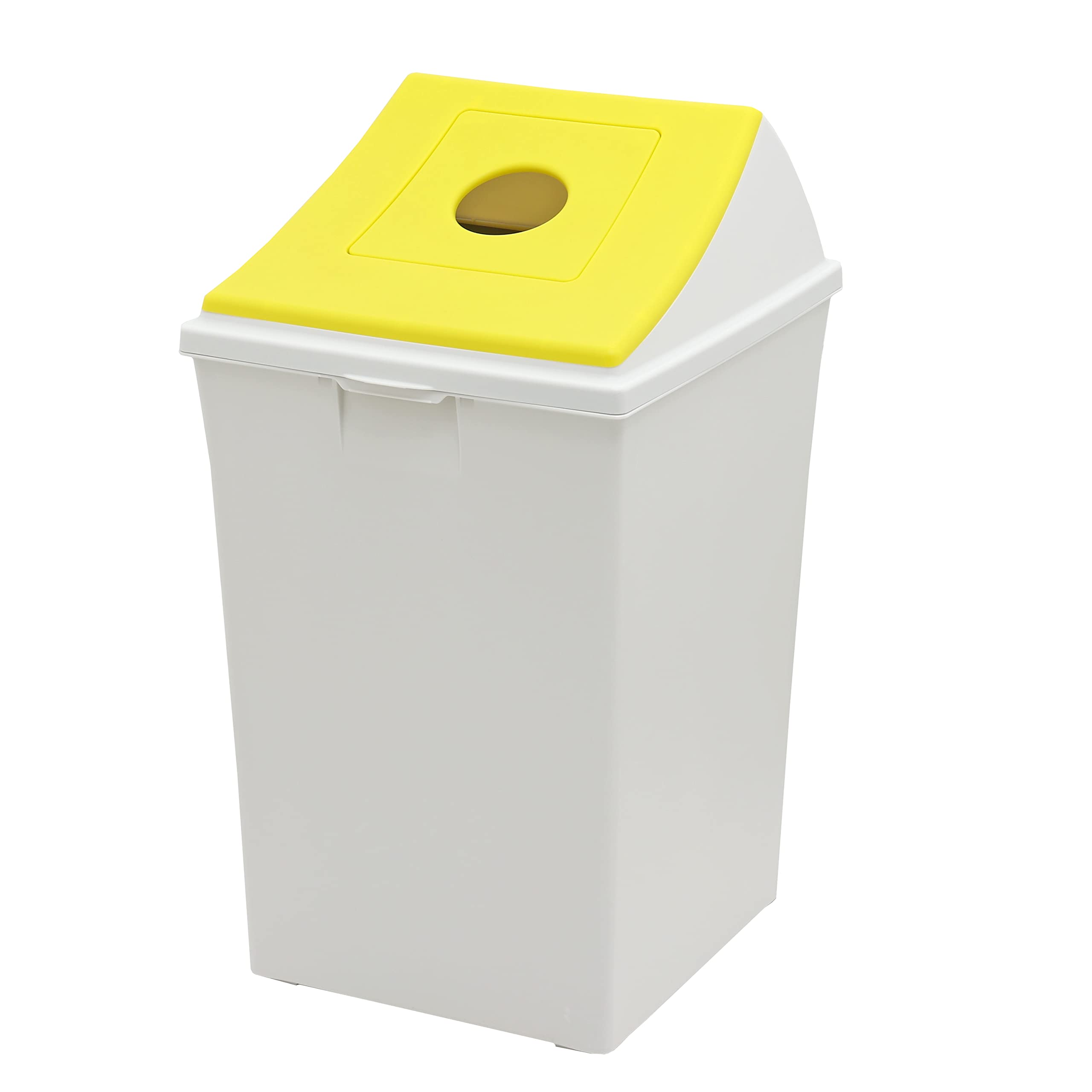 

Captain Stag Trash Can, Dustbin #70, Round Open Hole, Yellow, Made in Japan, UY-7054