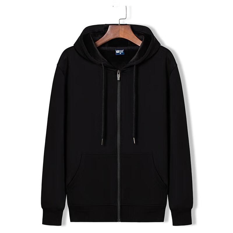 

BFS8016 Толстовка с капюшоном на молнии из бархатного хлопка Silver Fox 3XL