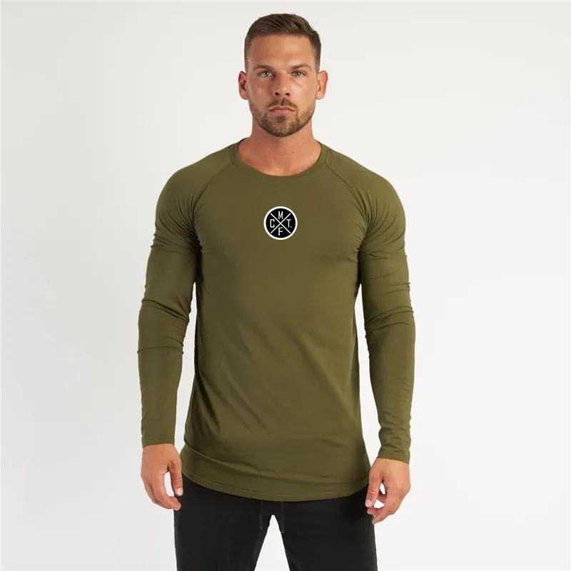 Do The Work Brand Men's Compression Slim Fit Gym Sports Fitness Bodybuilding Casual Fashion Autumn Breathable Cotton Printed T-shirt