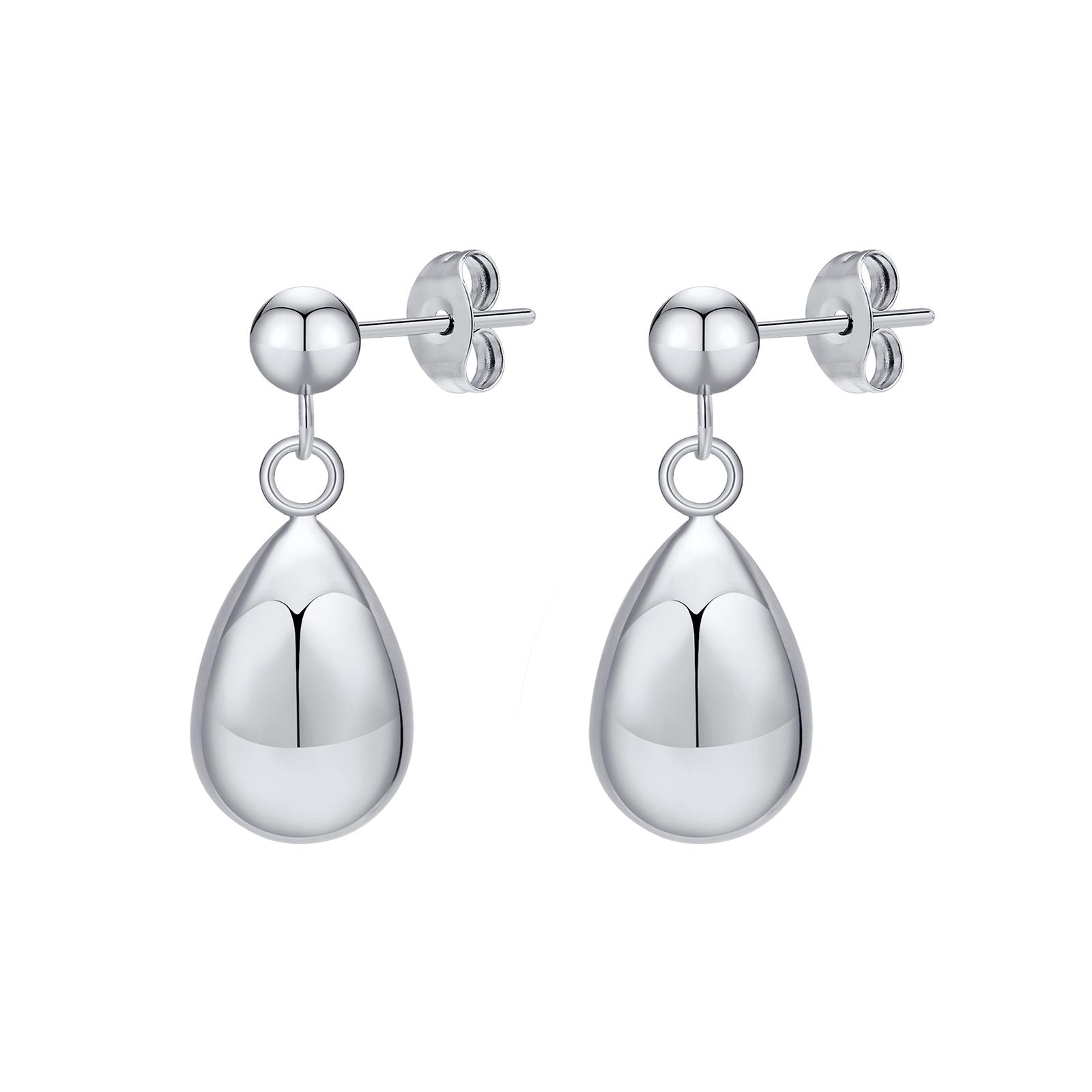 

Waterdrop Dangle Earring Women,Teardrop Ear Jewelry Stainless Steel 14k Gold Plated