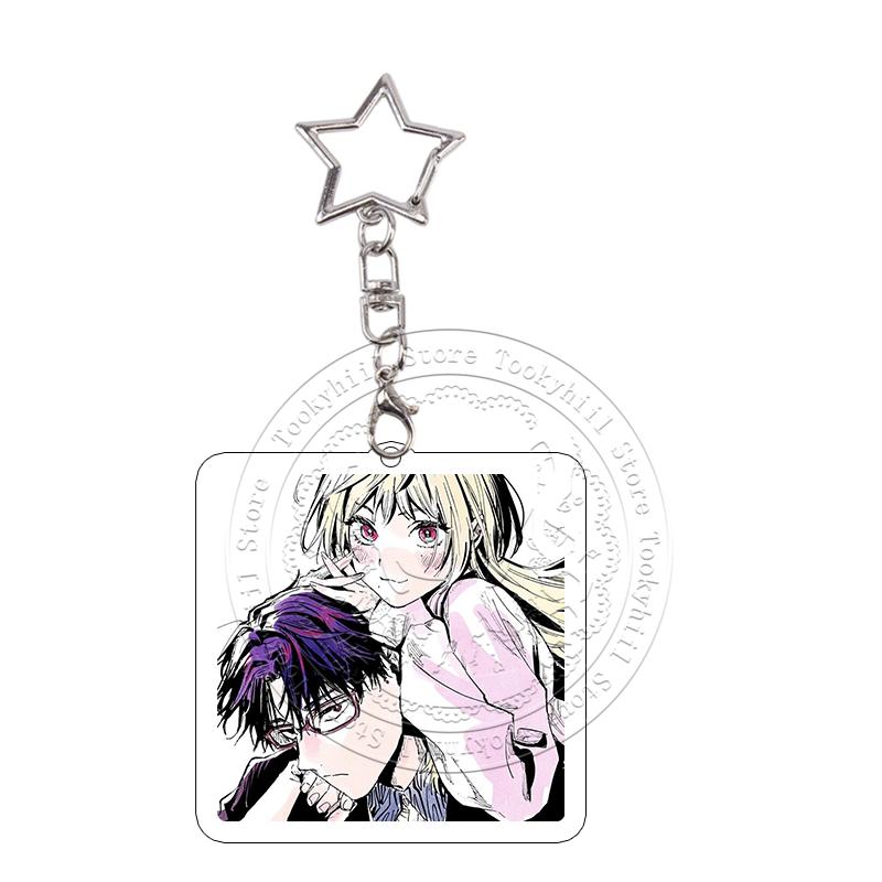 Marriagetoxin Acrylic Keychain Hikaru Gero Kinosaki Poster Keyring Kawaii Cartoon Role Pendant Decoration Accessories Girl Gift