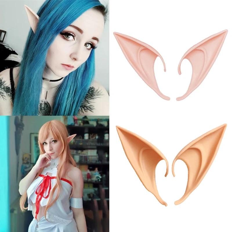Süße Halloween Glow in The Dark Fee Cosplay Anime gefälschte Elfenohren Requisiten Pixie Kostüm Osterdekoration