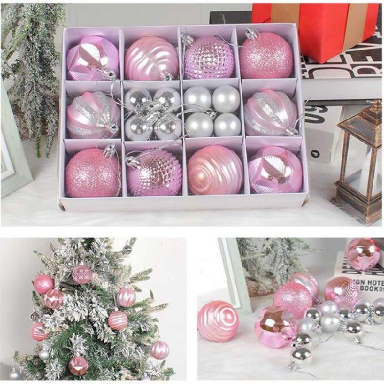 Christmas Tree Pendants Decorative Hanging Christmas Baubles Balls Ornaments Set