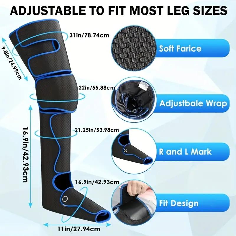 Leg MassagingTool Full Leg Air Bag MassagingTool Hot Compress Massagedevice Relieve Pain Gift PracticalDesign UsefulFeatures