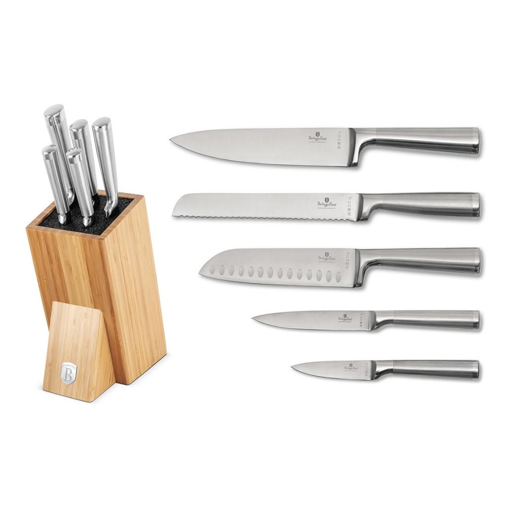 Berlinger Haus Bh-2805 Knife Set In Bamboo Block