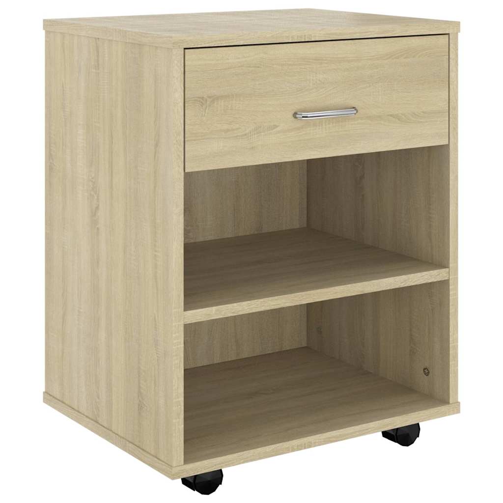 vidaXL Rollschrank Sonoma-Eiche 46x36x59 cm Holzwerkstoff