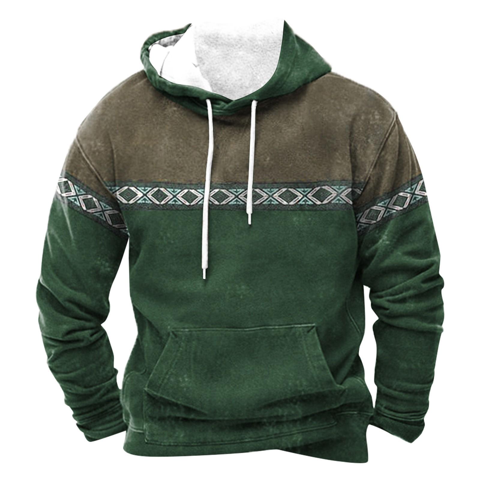 

Модный свободный мужской и женский свитер с капюшоном с длинным рукавом и принтом XXXL