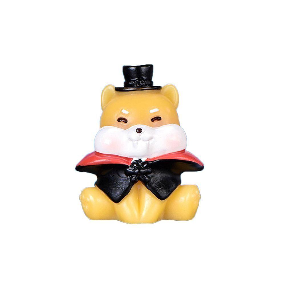 Cartoon Style Resin Craft Halloween Figurine DIY Ghost Halloween Small Ornament Elf Cute Pumpkin Statue Embellishment