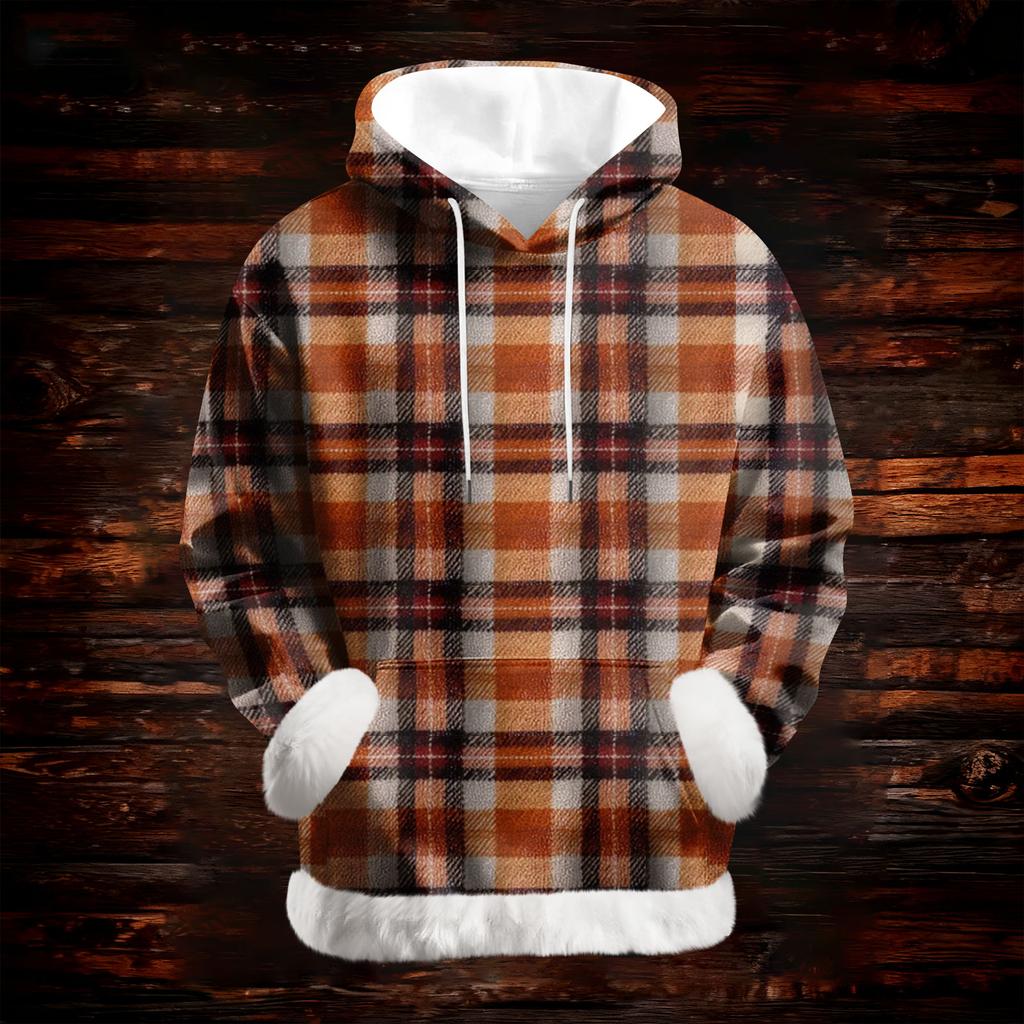 Women's Casual Fashion Print Long Sleeve Hooded Sweatshirt Top