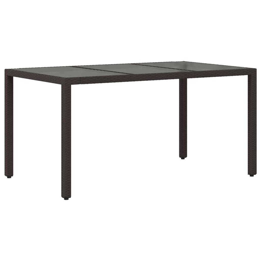 Outdoor Dining Set 5 Pcs Black Poly Rattan