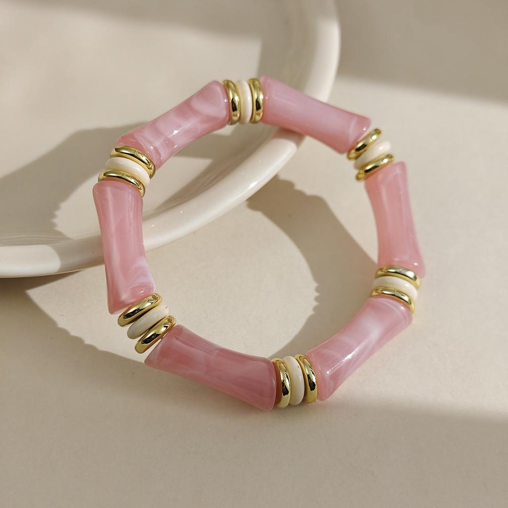 Color Smudging Elbow Joint Elevation Bracelet Bamboo Design Sense Simple Personality Medium Antique Bracelet
