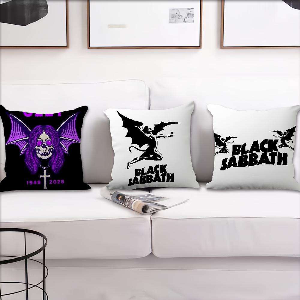 Band B-Black S-Sabbath Ozzy Kissenbezug Dekoration Zimmer Zuhause Sofa Wohnen Büro Auto Nordische Schlichtheit