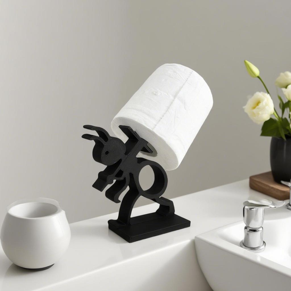 Toilet Paper Holder Bathroom Tissue Holder Ant Shaped Standing Napkin Dispenser Organization And Storage For Kitchen Bedroom