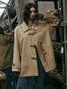 Lenina Cael Handmade Wool Buckle Short Coat_Butter Beige