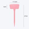Large Thickened Plastic Ground Stake with Fan-shaped Marking Label for Gardening