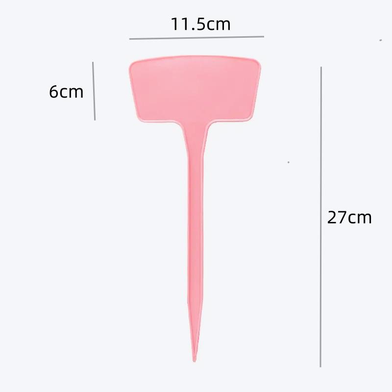Large Thickened Plastic Ground Stake with Fan-shaped Marking Label for Gardening