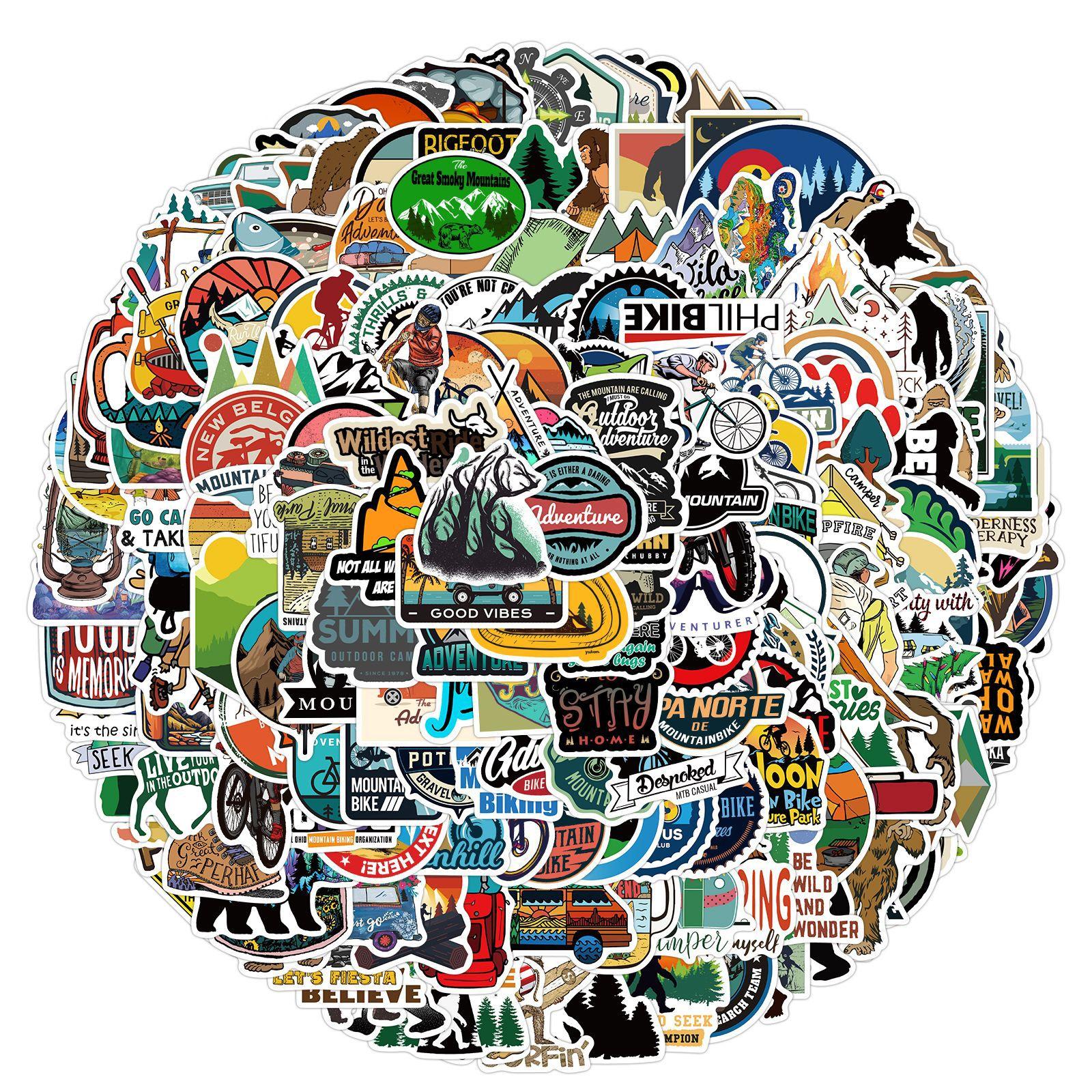 

200 Outdoor Sports Personalized Graffiti Stickers Suitcase Guitar Without Glue Waterproof Stickers