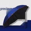 Extra Large Black Glue Edge Business Umbrella - 10 Ribs, British Style, Rain & Sun Protection, Customizable Logo, Perfect for Gifting & Advertising