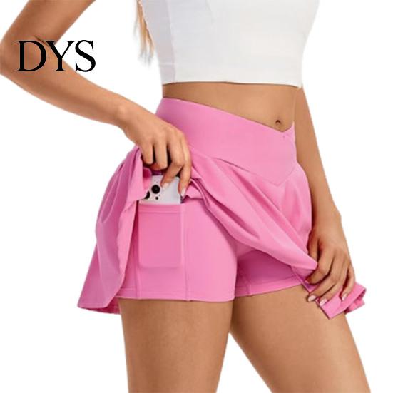 Gonna Versatile Donna Skort Yoga Stile A-line Sportivo con Fodera Colore Unico Tessuto Confortevole Sexy