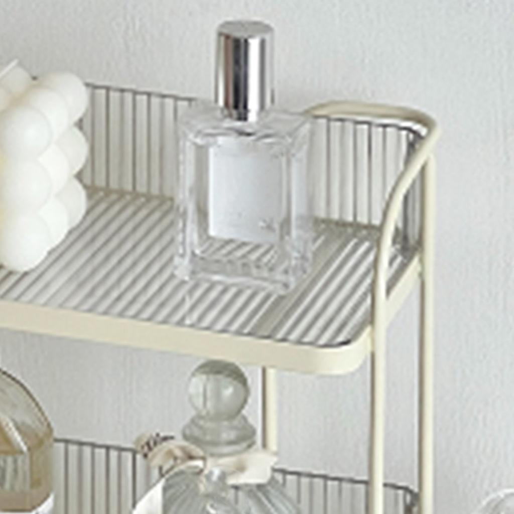 Transparent Double Layer Storage Rack Desktop Cosmetic Storage Rack Accessories Organizer for
