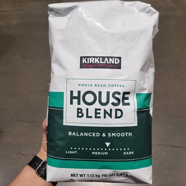 Kirkland Signature House Blend Whole Bean Coffee 1.13kg (Green)
