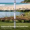 Ground Anchor Heavy Duty Beach Umbrella with Cross Handle