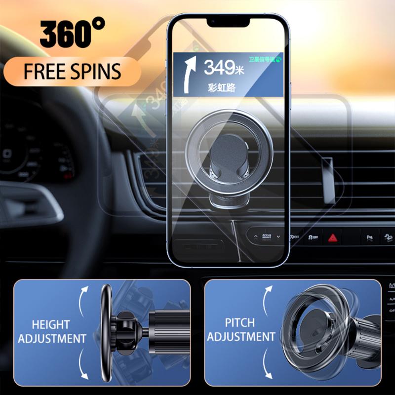 Air Outlet Type Magnetic Suction Mobile Phone Holder 360 Degrees Handset Holders Universal Car Bracket Interior Accessories