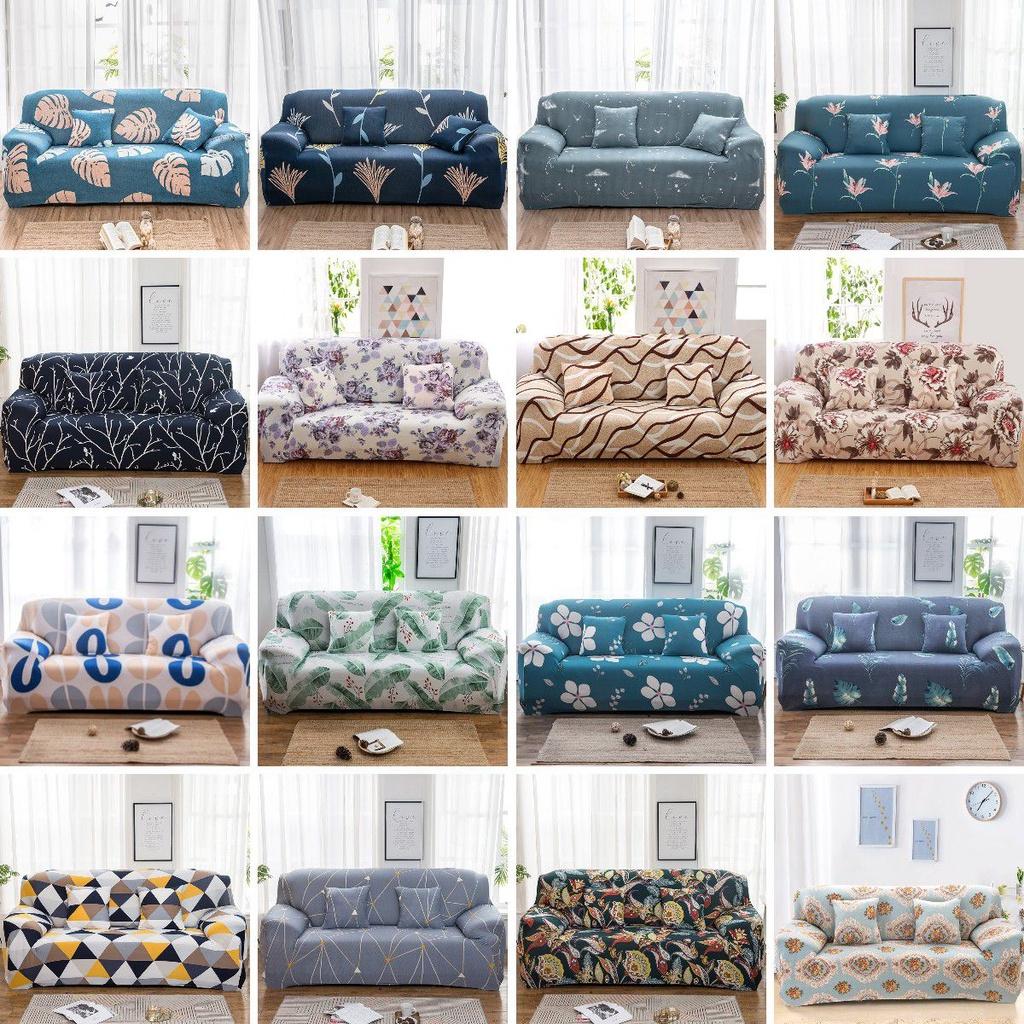 Stylish Flower Leaf Sofa Cover Elastic All-inclusive Protection For Sofas Of Any Size