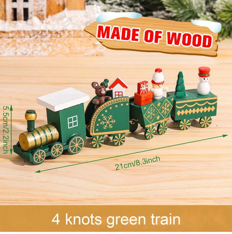 Weihnachtsdekorationen für Zuhause C Weihnachtsbaumschmuck Weihnachts-Zug Frohe Weihnachten Navidad Noel Geschenke Frohes Neues Jahr