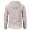Men S Solid Color Hooded Fleece Knit Cardigan Autumn Winter Casual Coat
