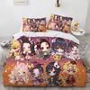 Hot Kamado Nezuko Bedding Sets Anime Demon Slayer Bedspread for Teens Girls Fashion Twin Single Queen King Full Size Duvet Cover