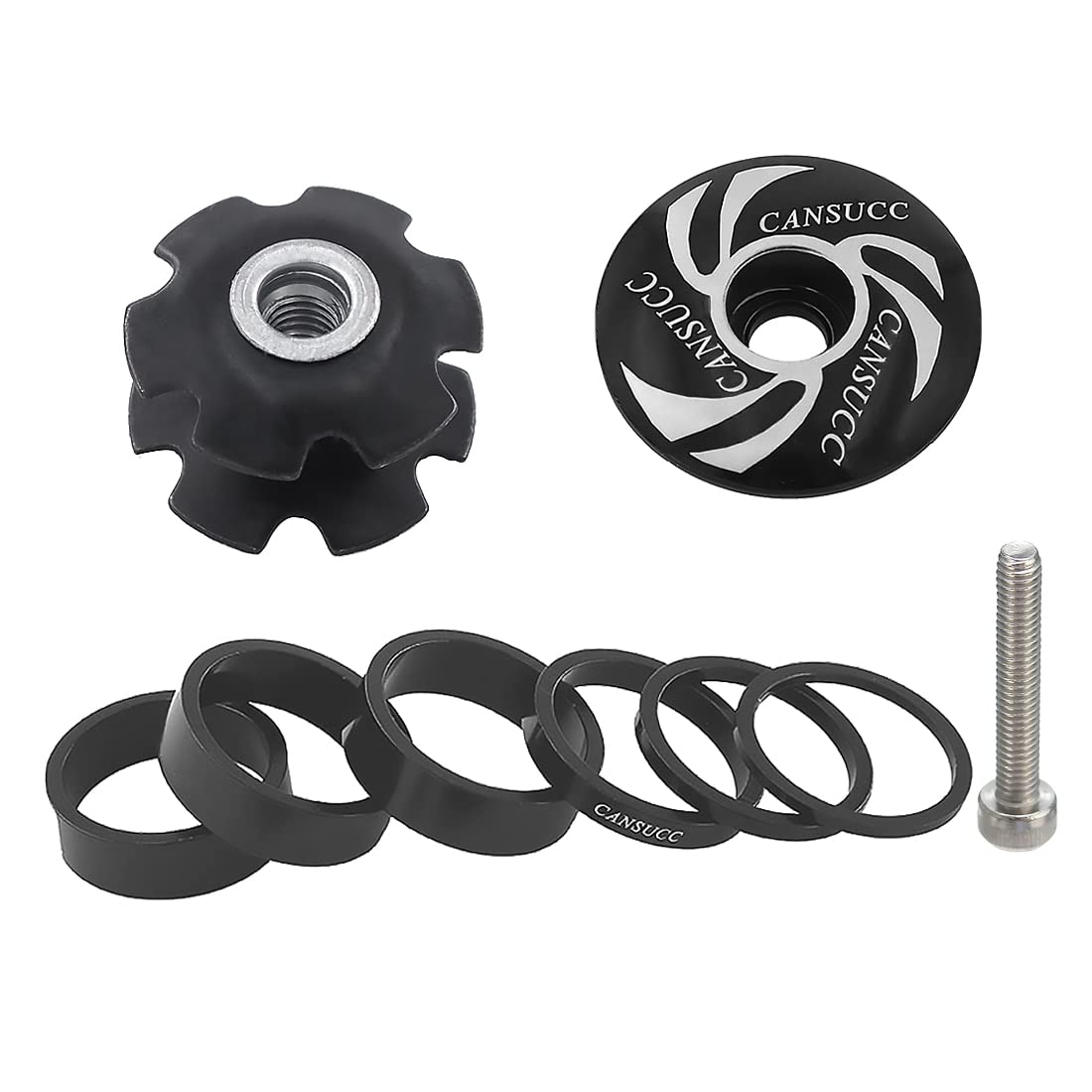 SeonFook Bicycle Headset Stem Spacer Aluminum Alloy 28.6mm Fork Standpipe