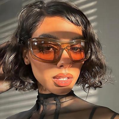 Nouveaux Lunettes de Soleil Y2k Vintage Punk Rétro Monture Ovale Verres Miroir UV400 Lunettes de Soleil pour Femmes Hommes Cyclisme Extérieur Lunettes de Protection