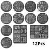 12 Pcs New Model Nail Stamping Plate Stainless Steel Nail Art Template Bow Floral French Tip Heart Manicure Tool