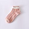 Female Spring Summer Thin Money All GO Up Flower Lace Lovely Pink Pastoral Socks