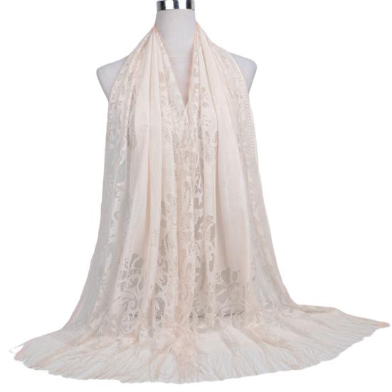 Women Chiffon Prayer Shawl Solid Color Versatile Turban Beach Towel