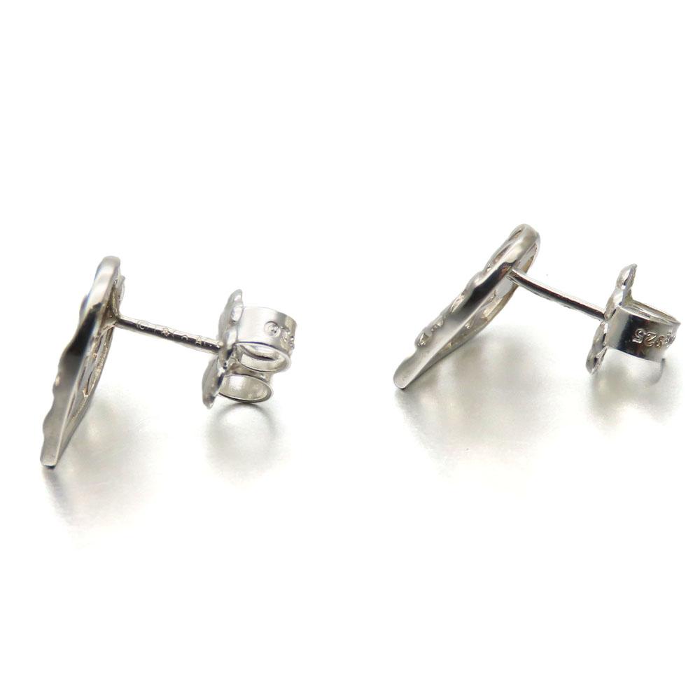 Used TIFFANY&Co. Pierce Olive Leaf Heart Silver925 1.4g Silver Accessories