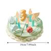 Play House Wooden Cake Model Wooden Kitchen Pretend Toy  Toddlers Boys Girls