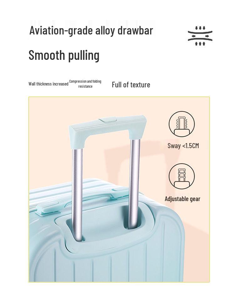 Compact High-Capacity Suitcase with Combination Lock for Men and Women