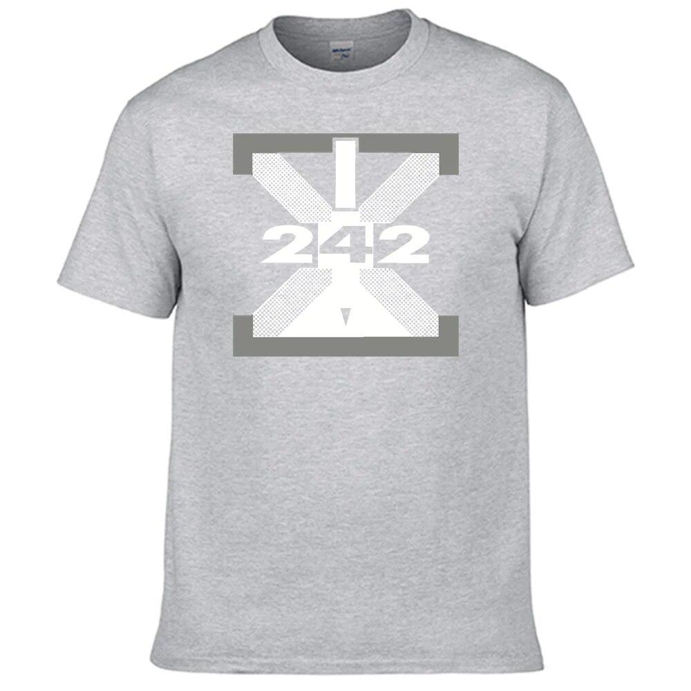 Přední 242 Tričko Unisex 100% bavlna Unisex Dámská košile Nejprodávanější N012