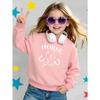 Horse Girl Horseshoe Design | 2026 New Girls' Long-Sleeve Casual Crewneck Sweatshirt | Suitable For Outdoor Sports And