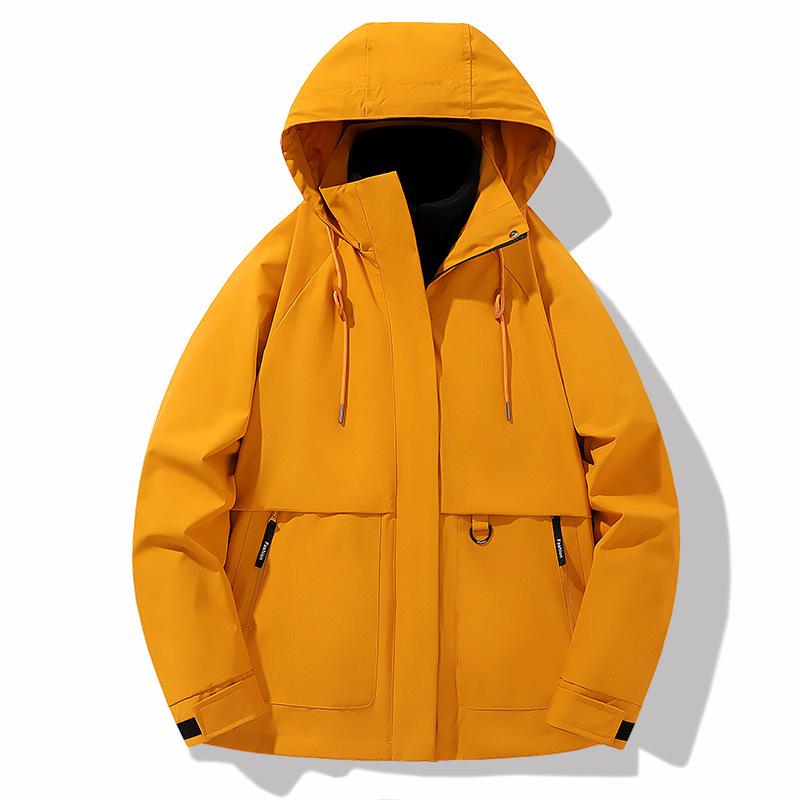 Drei-in-Eins-Jacke, Polar-Fleecejacke, wasserdichte Fleece-Wanderjacke mit Kapuze für Damen und Herren, Paar